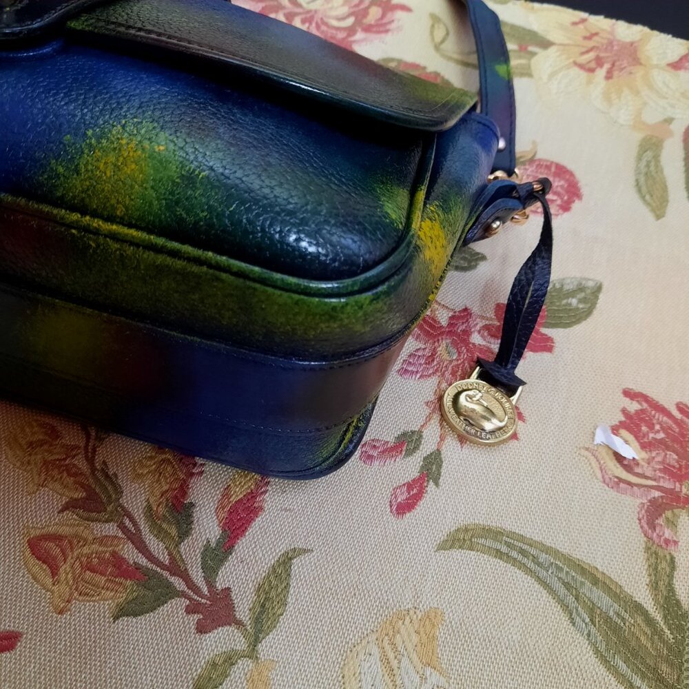 Vintage Dooney & Bourke Equestrian Leather Crossbody Shoulder Bag - Picture 7 of 16